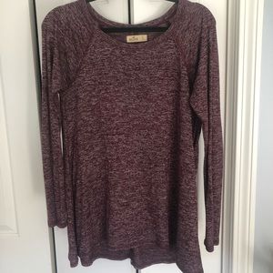 Maroon/Purple Heathered Long Sleeve